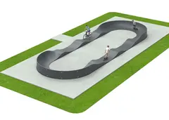 Pumptrack 41 m oval L1860 x B660 x H90 cm