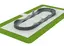 Pumptrack 41 m oval L1860 x B660 x H90 cm