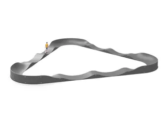 Pumptrack 53 m L1846 x B1685 x H89 cm
