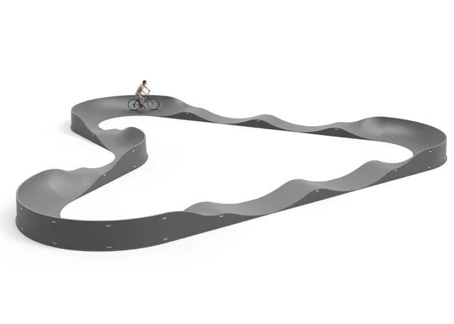 Pumptrack 54 m L1847 x B1686 x H89 cm 