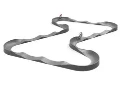 Pumptrack 90 m L2954 x B2593 x H89 cm