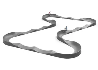 Pumptrack 90 m L2954 x B2593 x H89 cm