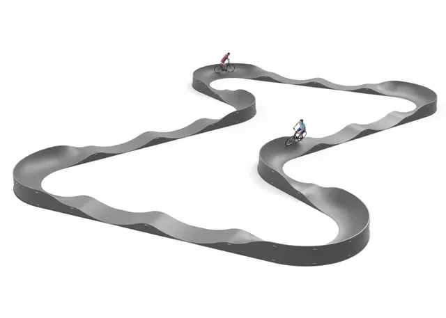 Pumptrack 90 m L2954 x B2593 x H89 cm 