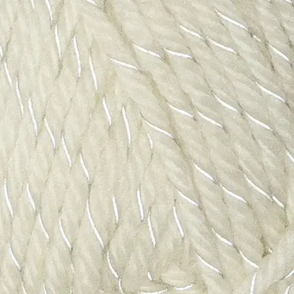 Ulrika refleksgarn hvit 50 g 