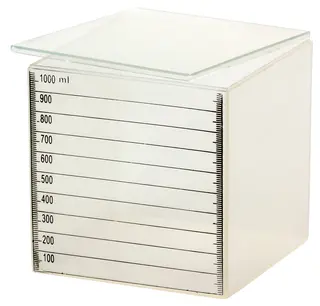 Literkube med lokk L10,4 x B10,4 x H10,6 cm