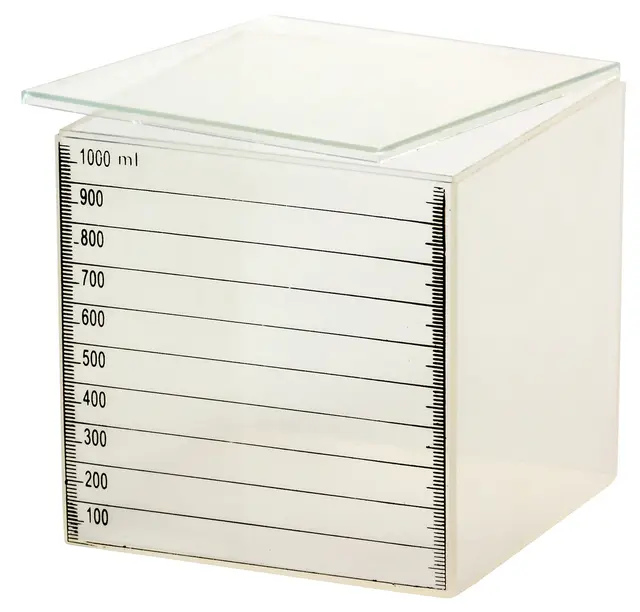 Literkube med lokk L10,4 x B10,4 x H10,6 cm 