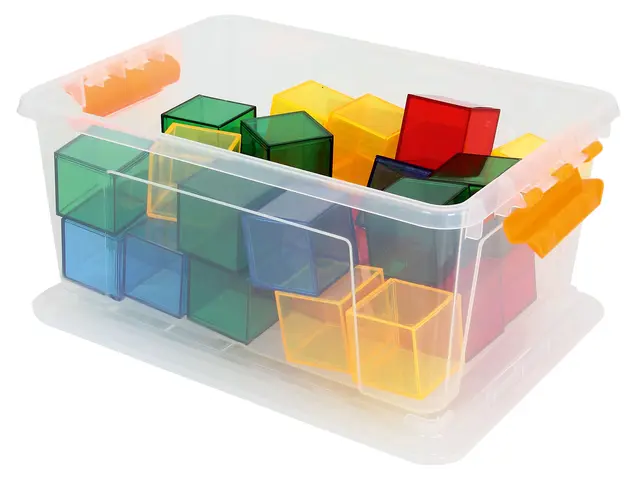 Transparente kuber L4 x B4 cm, 36 stk 