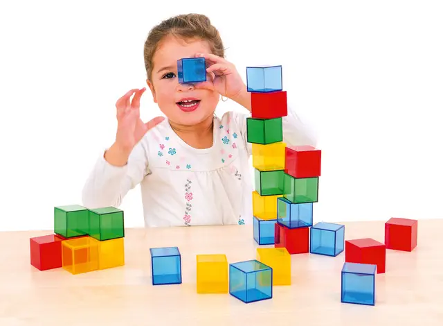 Transparente kuber L4 x B4 cm, 36 stk 