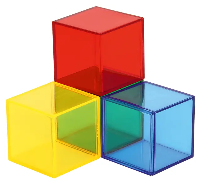 Transparente kuber L4 x B4 cm, 36 stk 