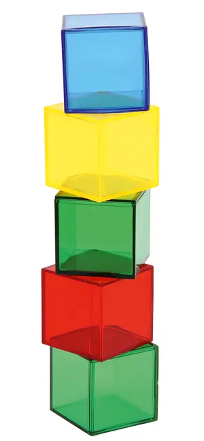 Transparente kuber L4 x B4 cm, 36 stk 