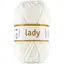 Lady akrylgarn hvit 50 g