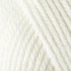 Lady akrylgarn hvit 50 g