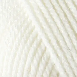 Lady akrylgarn hvit 50 g
