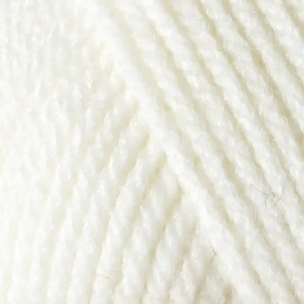 Lady akrylgarn hvit 50 g 