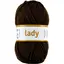 Lady akrylgarn brun 50 g