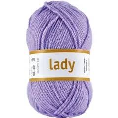 Lady akrylgarn lys lilla 50 g