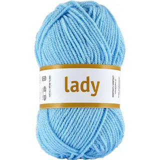 Lady akrylgarn lys blå 50 g