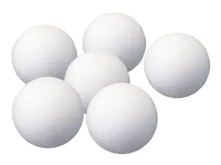 Baller til bordfotballspill 6 stk hvite