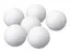 Baller til bordfotballspill 6 stk hvite