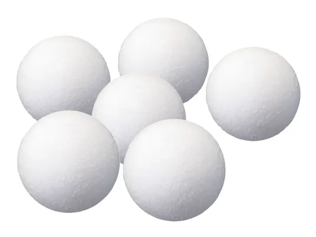 Baller til bordfotballspill 6 stk hvite 