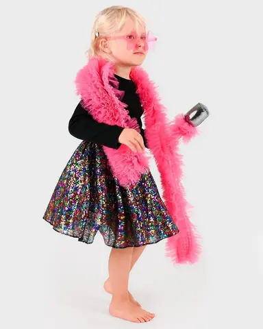 Kostyme Disco sett multi 4 deler