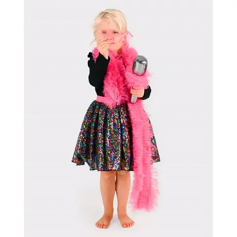 Kostyme Disco sett multi 4 deler