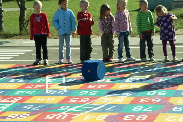 Stigespill 1 - 100  asfaltoppmerking L500 x B500 cm 