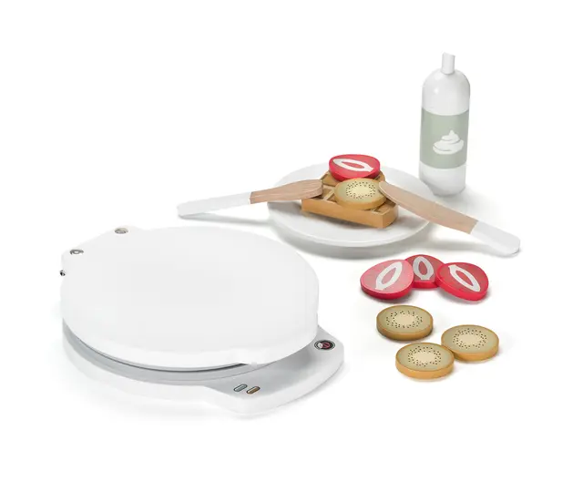 Vaffeljern med tilbehør 17 deler 