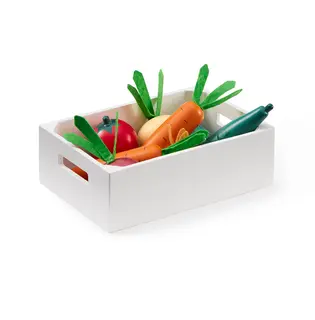 Grønnsaker i kasse 10 deler