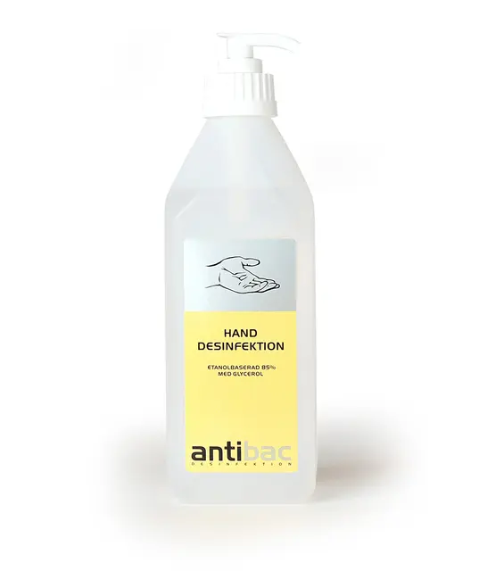 Antibac med trykkpumpe 600 ml 15 stk 