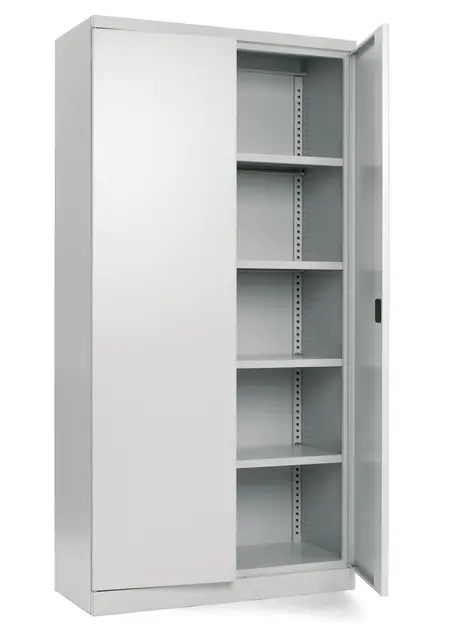 Kontorskap i pulverlakkert metall B100 x D44 x H199 cm 