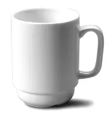 Krus porselen 26 cl, 6 stk