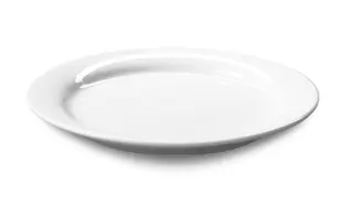 Flat tallerken porselen 6 stk