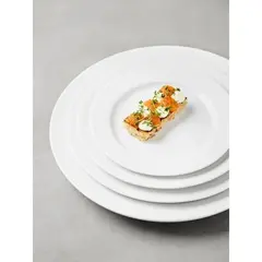 Flat tallerken porselen 6 stk