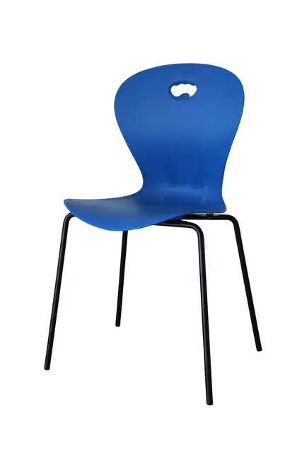 Karoline L stol blå/sort B42 x D40 x H43 cm 