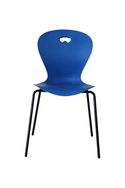 Karoline L stol blå/sort B42 x D40 x H43 cm 