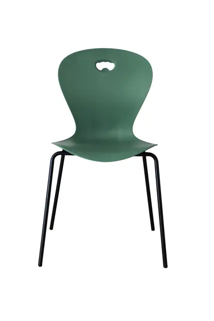 Karoline L stol grønn/sort B42 x D40 x H43 cm 