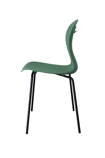 Karoline L stol grønn/sort B42 x D40 x H43 cm 