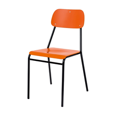 Oldie stol oransje B62 x D55 x H82 cm