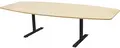 Møtebord Bjørk/sort B280 x D120/80 x H72 cm