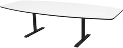 Møtebord Hvit/sort B280 x D120/80 x H72 cm