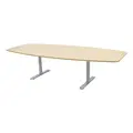 Møtebord Bjørk/sølv B280 x D120/80 x H72 cm