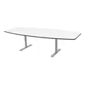 Møtebord Hvit/sølv B280 x D120/80 x H72 cm