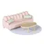 Lundby dukkehusmøbler stue 5 deler