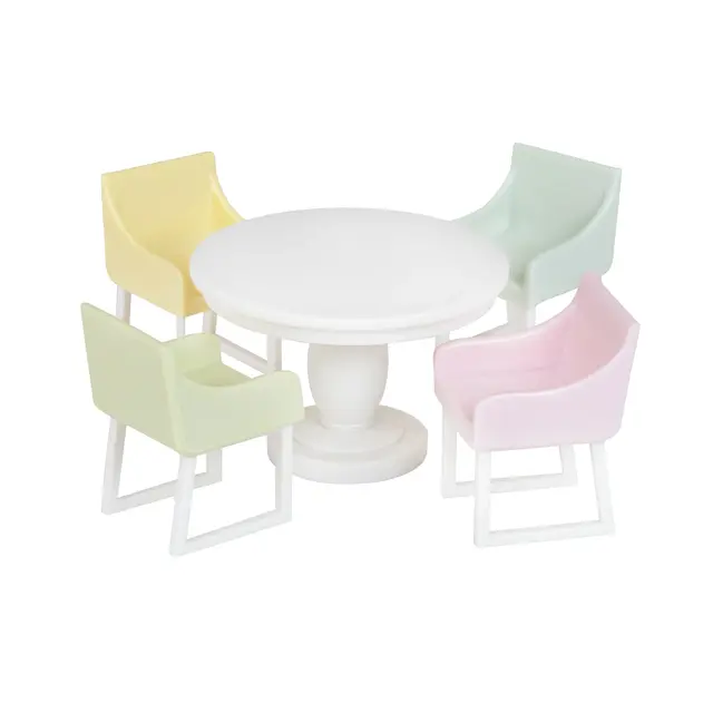 Lundby dukkehusmøbler spisestue 5 deler 