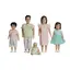 Lundby dukkefamilie mørk 5 deler