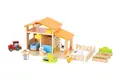Bondegård med gårdsfigurer L40 x B23 x H24 cm