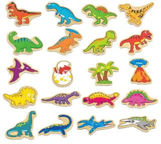 Dinosaurmagneter 20 stk