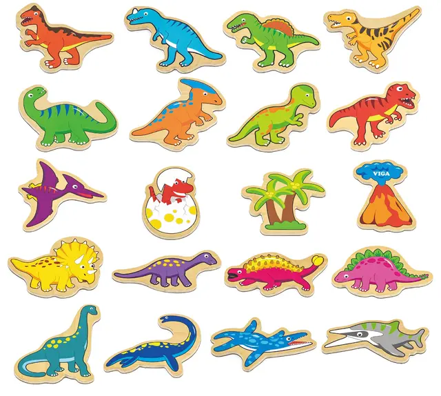 Dinosaurmagneter 20 stk 