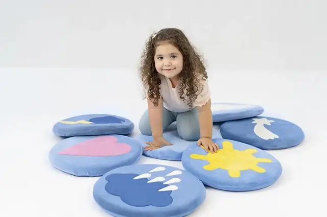 Sitteputer Ø40 x H4 cm, 7 stk 